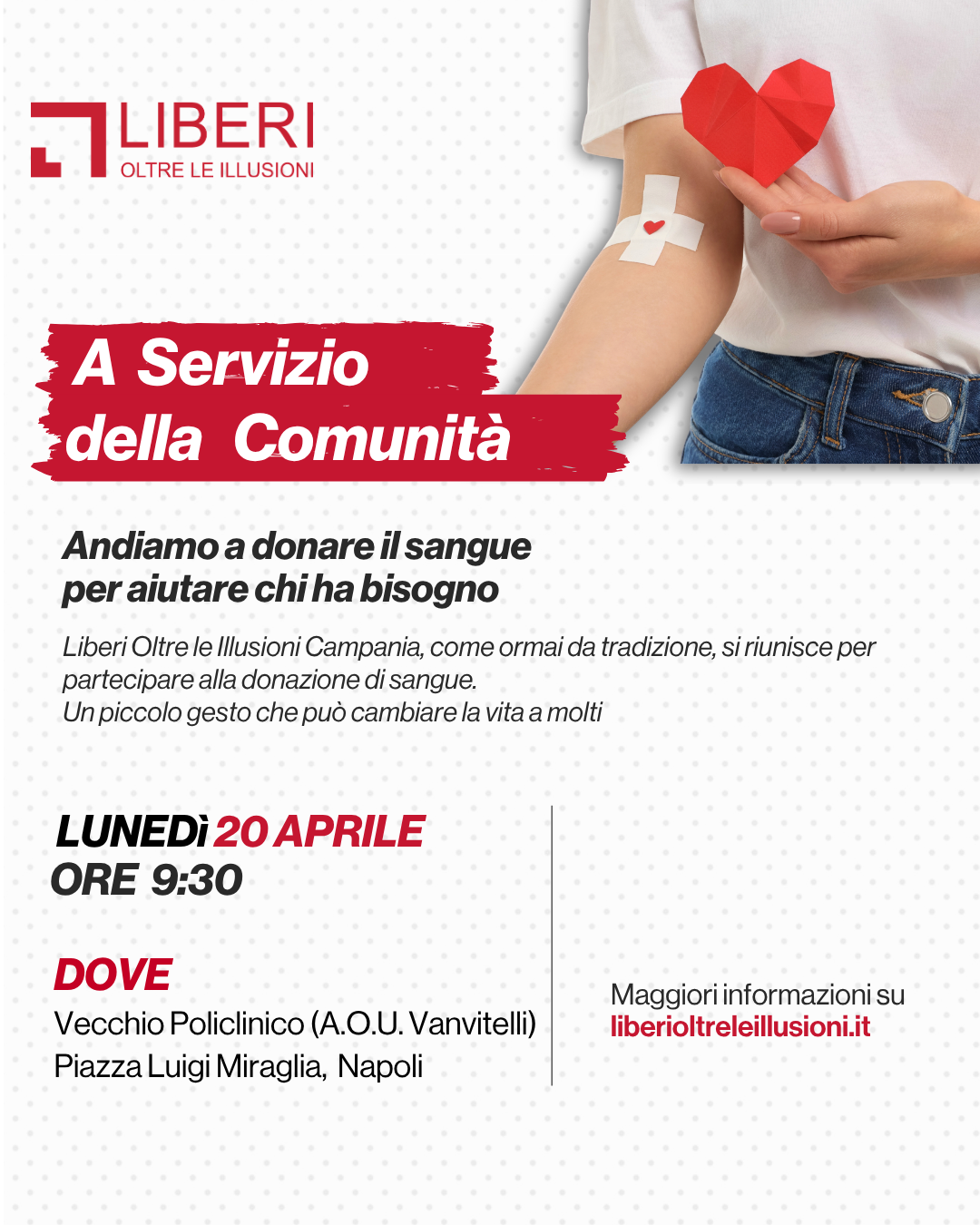 locandina evento | A Servizio della Comunità