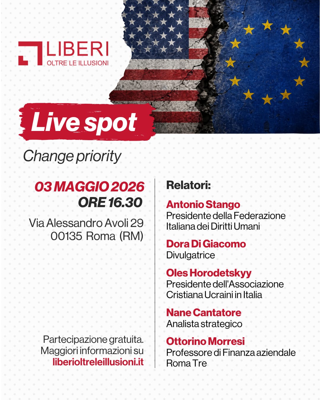 locandina evento | Live spot