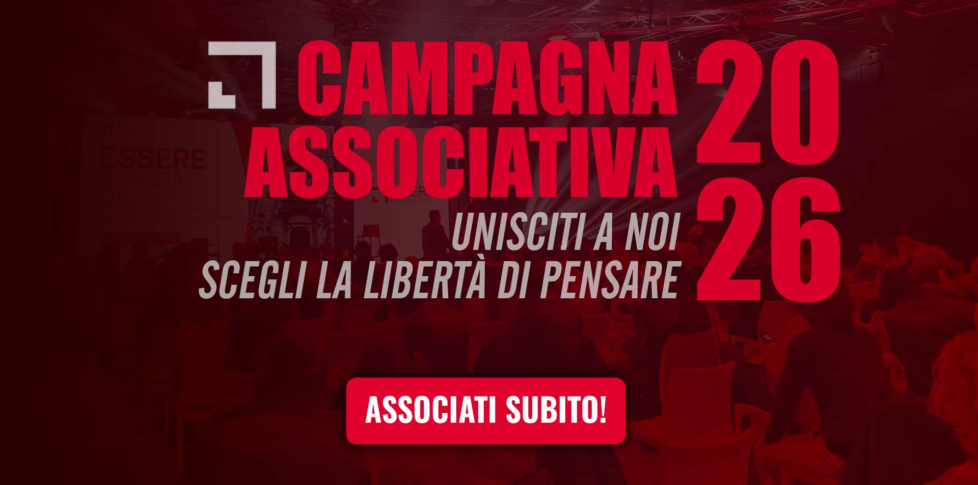 Banner campagna associativa Liberi Oltre 2026