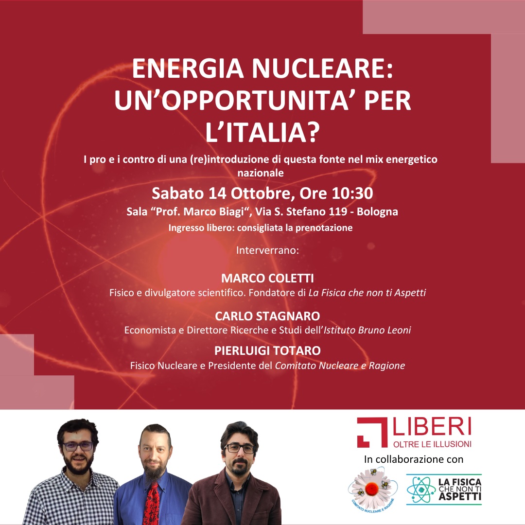 locandina evento | Energia nucleare: un'opportunità per l'Italia?