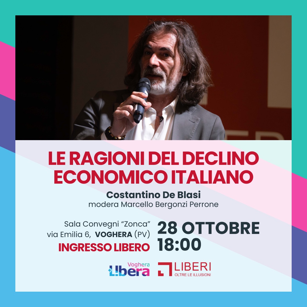 locandina evento | Le ragioni del declino economico italiano